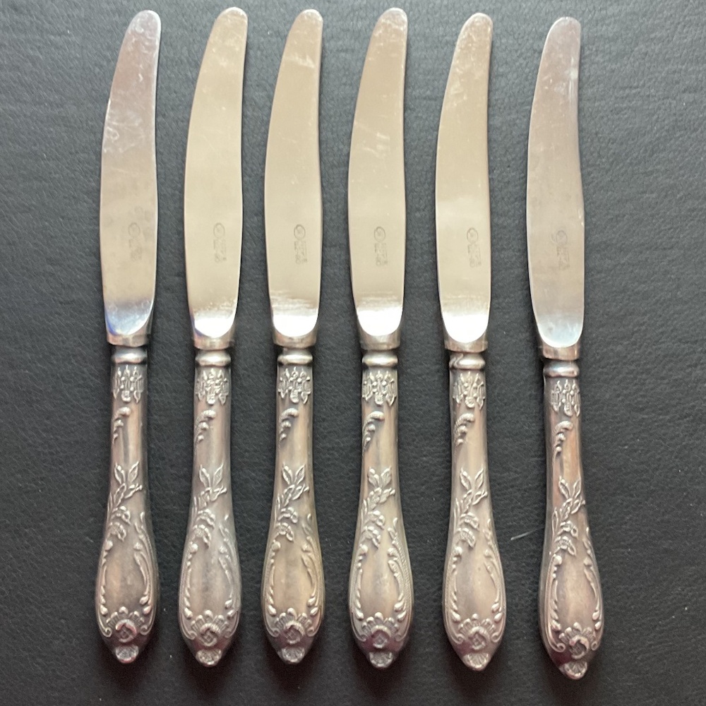Vintage New Set of 6 Melchior Knives
